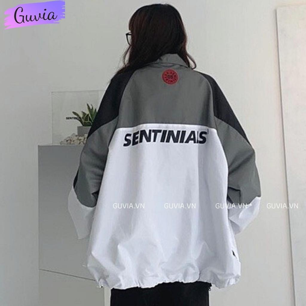 Áo Khoác Dù SENTINIALS 2 Lớp Form Rộng Nam Nữ Unisex, Áo Gió Bomber Bóng Chày Chống Nắng Ulzzang