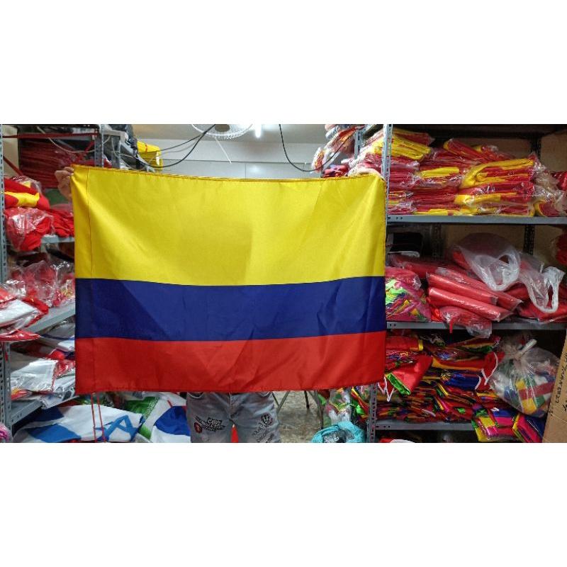Quốc kỳ Colombia 80x120cm in thẩm thấu 1 lớp vải
