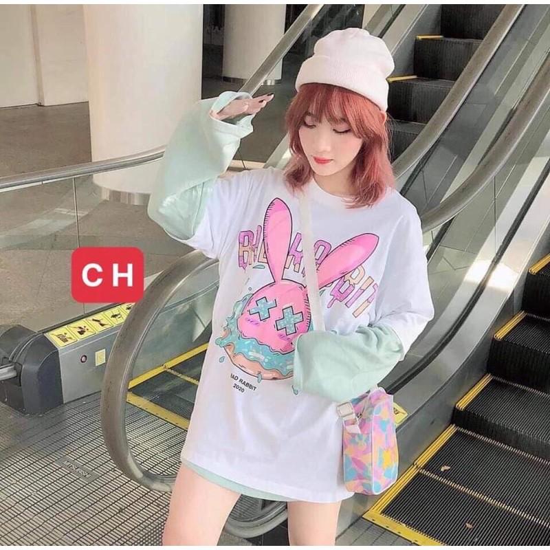 Áo phông thỏ xx BAD RAB COP855
