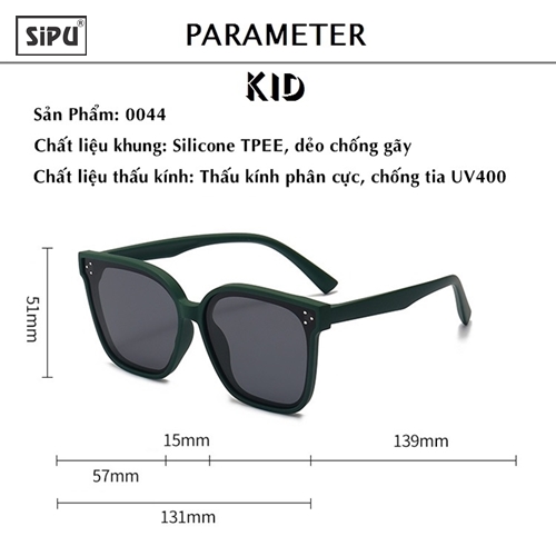 Mắt Kính Trẻ Em SiPU Chính Hãng Cao Cấp MK28 Chống UV400 + Chống gãy - Bé Trai Bé Gái