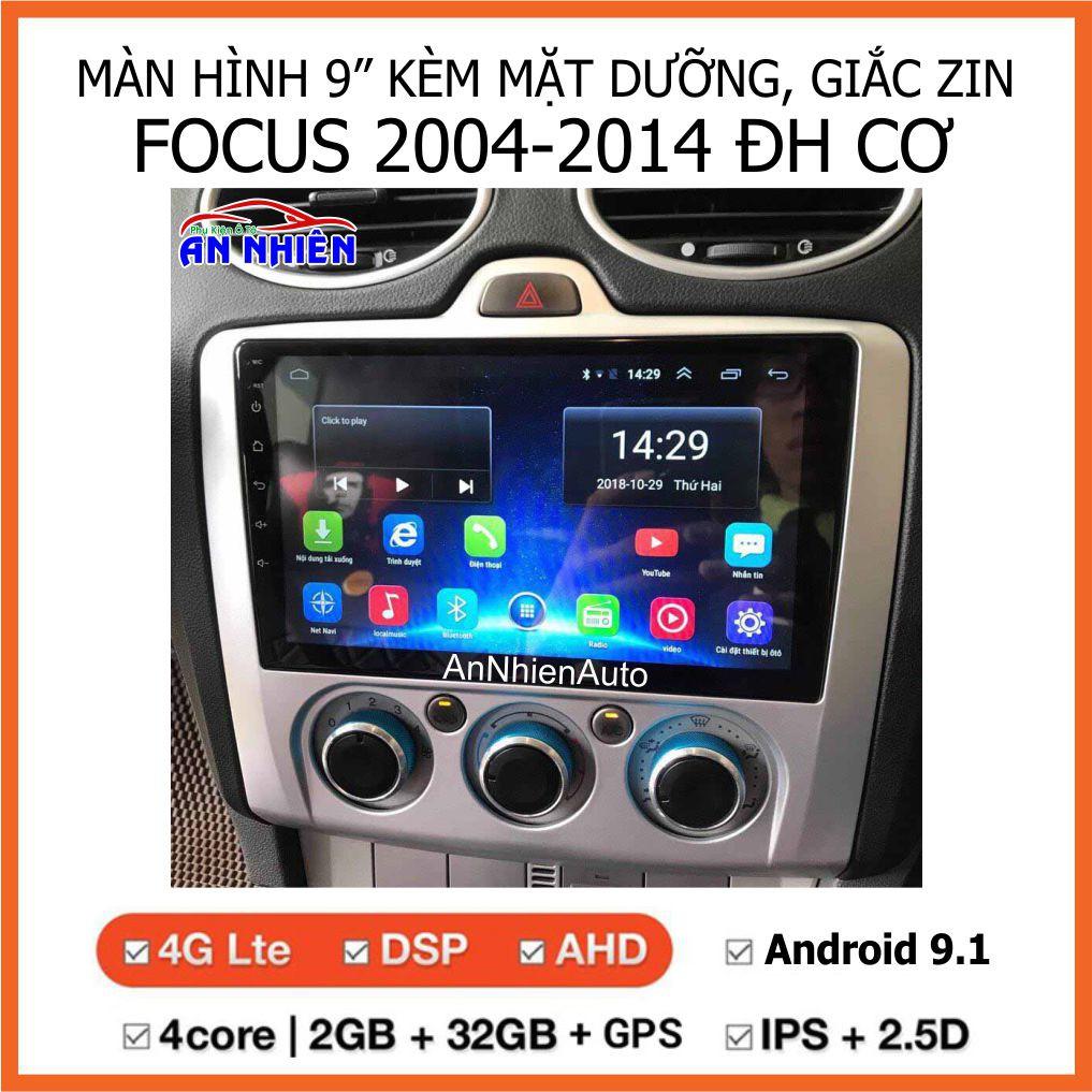 Màn Hình 9 inch Cho Xe FORD FOCUS 2005-2012, Đầu DVD Android Tiếng Việt Kèm Mặt Dưỡng Giắc Zin Xe FOCUS