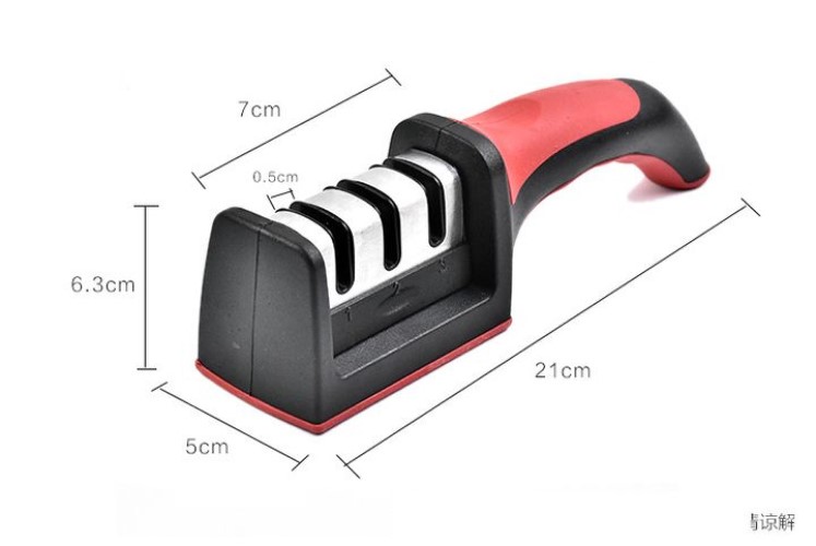 Dụng cụ dài dao có cáng dài cầm tay 3 rãnh mài đa năng