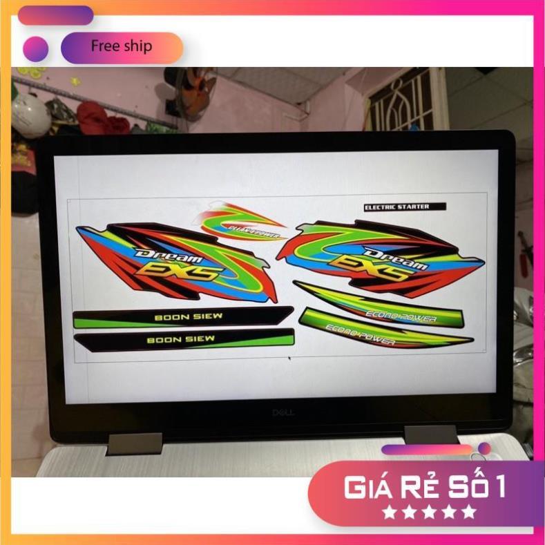 Tem rời dán xe #Dream tem in 3 lớp ko bay màu bảo hành màu sắc vĩnh viễn