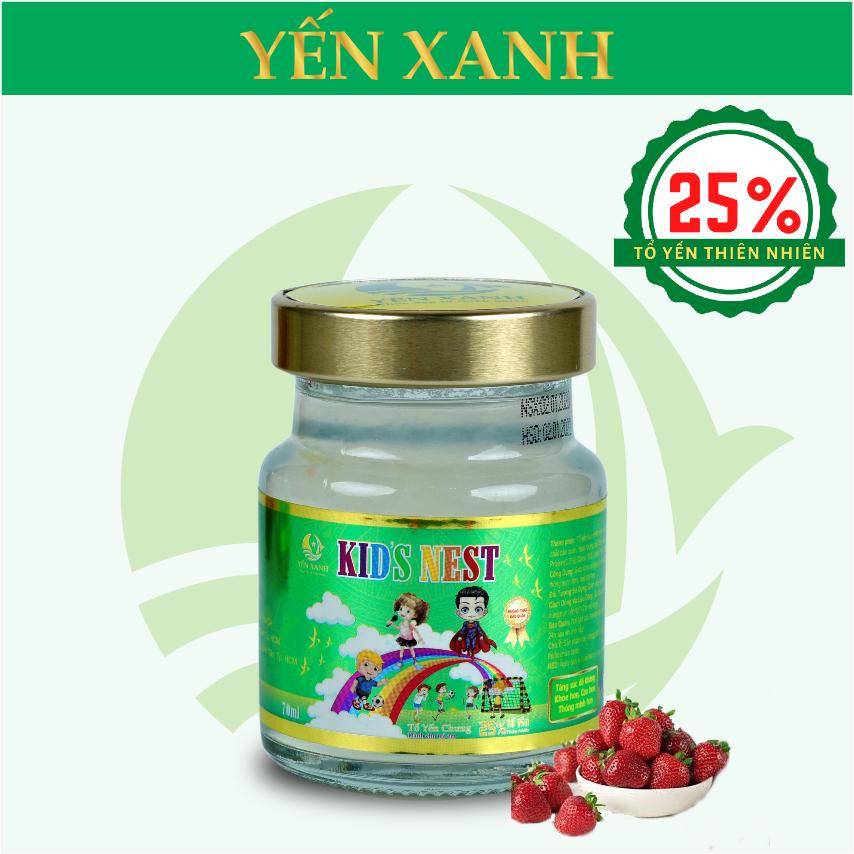 TỔ YẾN CHƯNG DÀNH CHO TRẺ EM – YẾN XANH (25% TỔ YẾN) - COMBO 6 LỌ