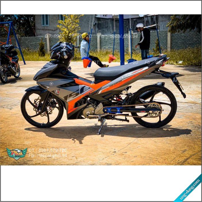 Tem rời Exciter 150 Y15ZR Cam đen Xám  -1