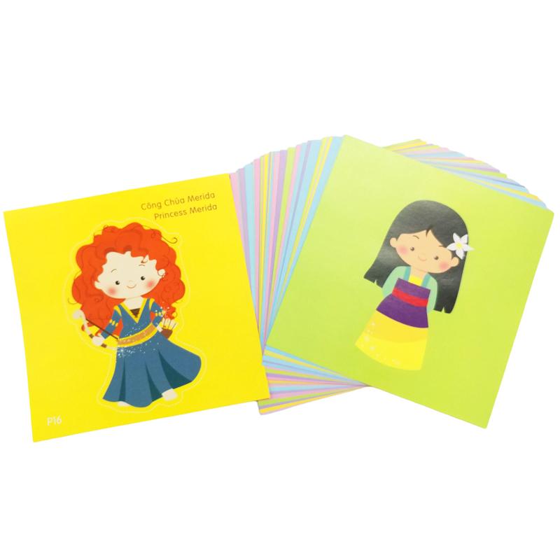 Bộ Tranh Cắt Giấy Linh Lan (36 Tờ/Hộp) - Công Chúa Xinh Đẹp
