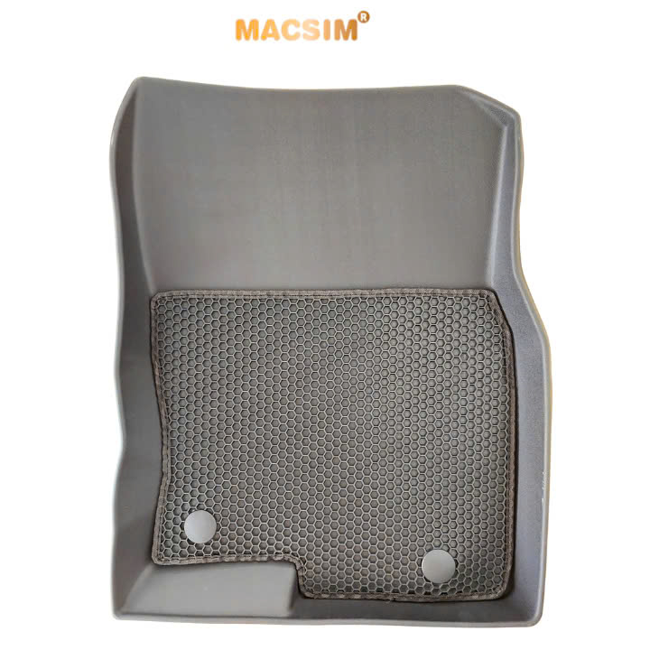 Thảm ô tô sd3 2 lớp dạng lưới lục giác Mazda CX5 màu đen - bề mặt cao su siêu sạch - Macsim