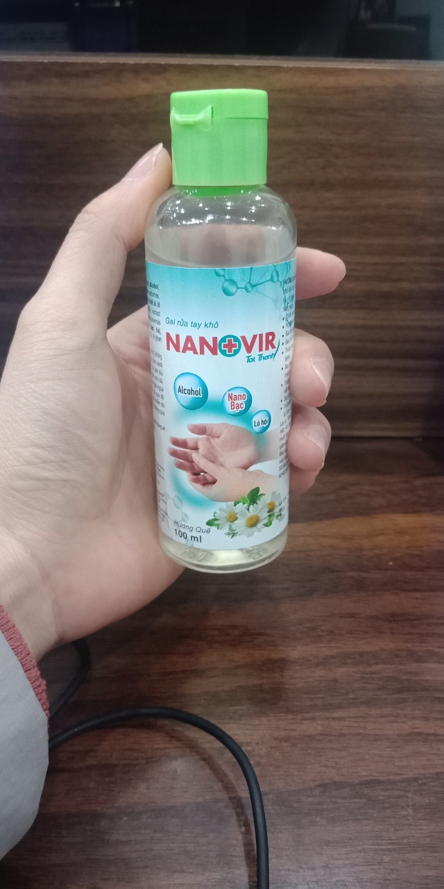 Combo 02 nước rửa tay khô Nanovir - Chứ Nano Bạc diệt khuẩn tối ưu của Dược Phẩm Tất Thành