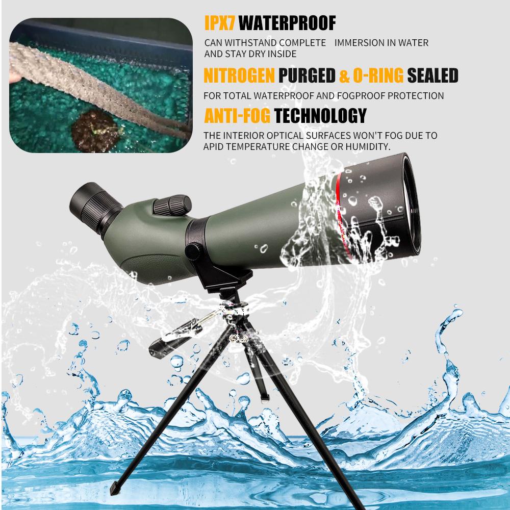 New 20-60x80 Scope Spotting 16-48x65 Long Range Telescope for Adventure