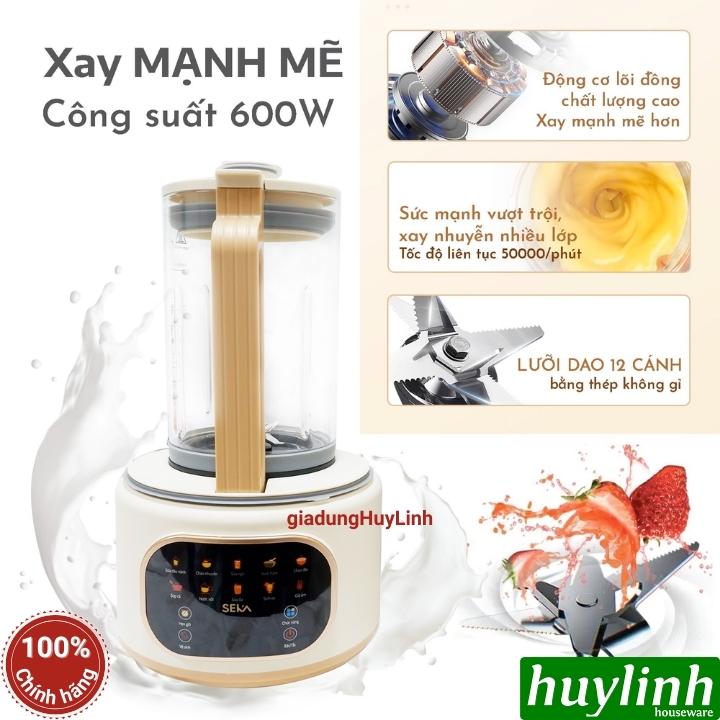 Máy làm sữa hạt Seka E500 - Có chống ồn - 1.5 lít - 9 Chức năng tiếng Việt - Hàng chính hãng