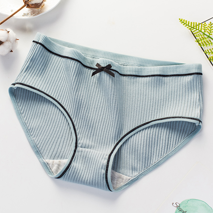 Set 10 Quần Lót Nữ Cotton Gân Tăm Phối Nơ GT1 Siêu Hot