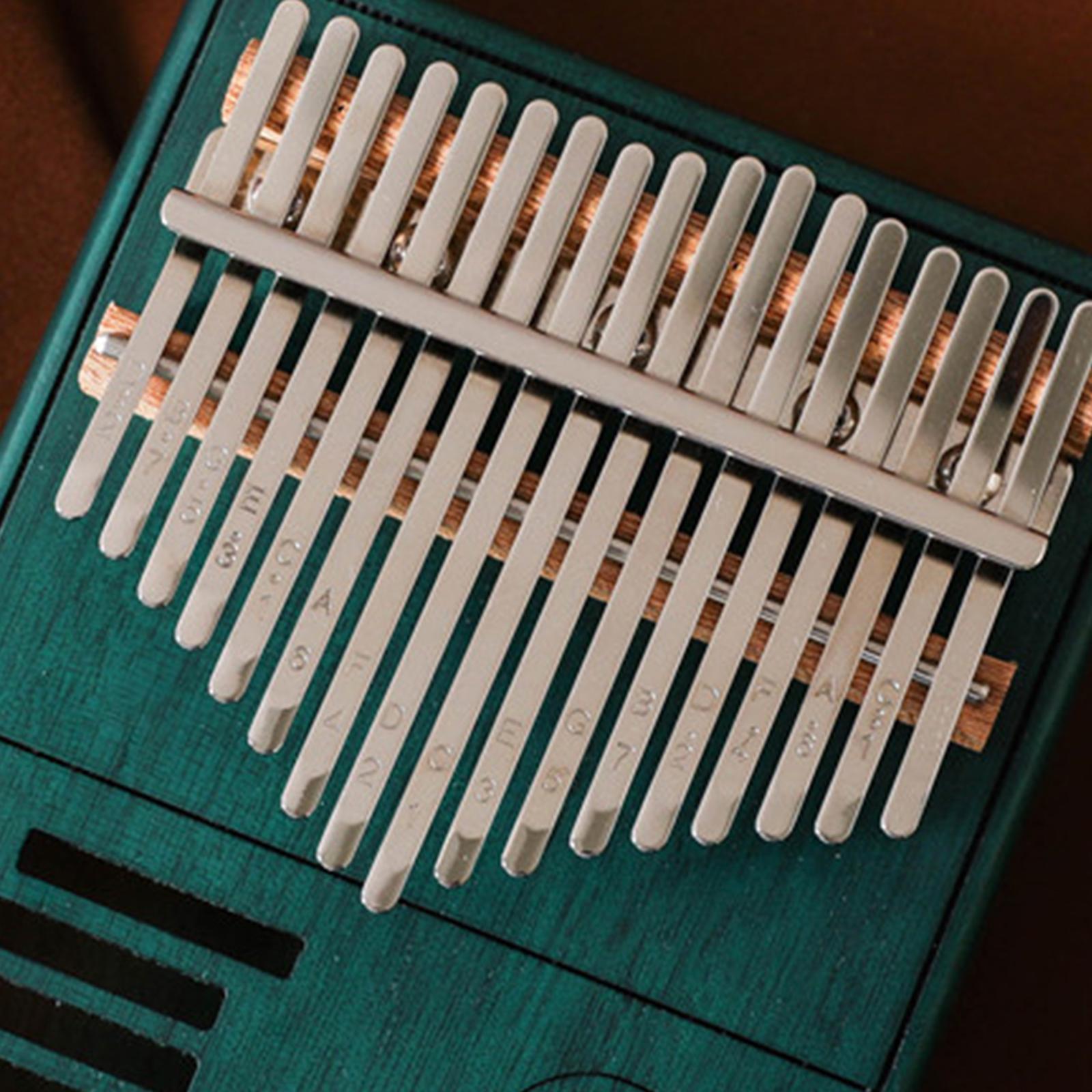 17 Keys  Thumb Piano Finger Piano Mbira Musical Instrument Gift Brown