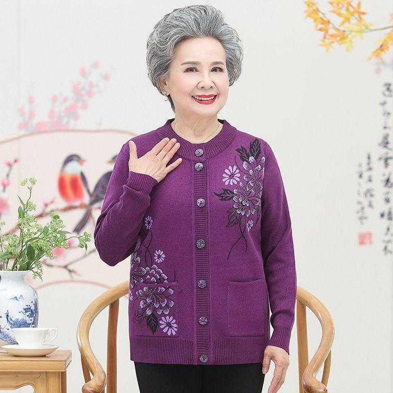 Áo len cho người già_ áo khoác len tặng bà tăngh mẹ