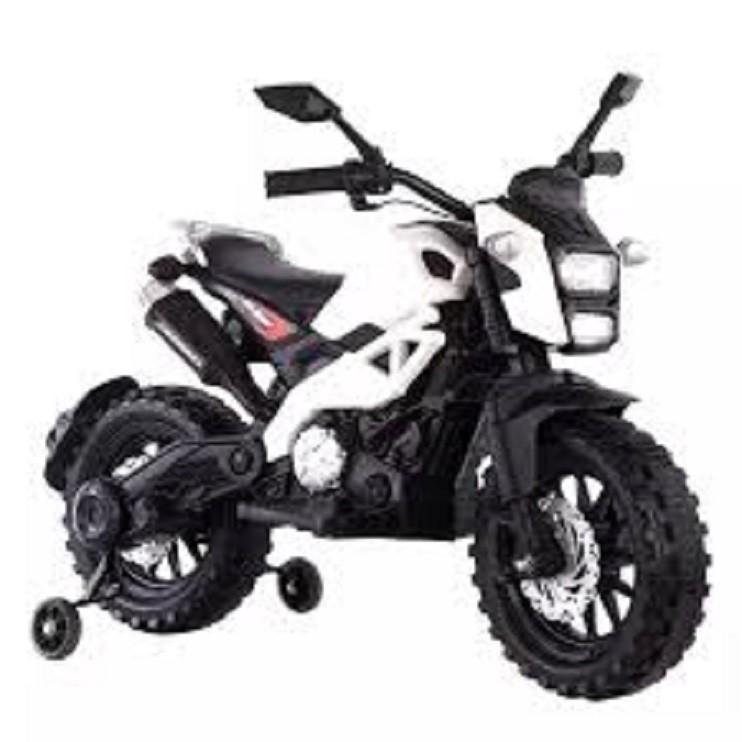 Xe máy điện moto 3 bánh DLS01 đồ chơi cho bé vận động đạp ga bản thể thao (Đỏ-Trắng) D.HSTORE