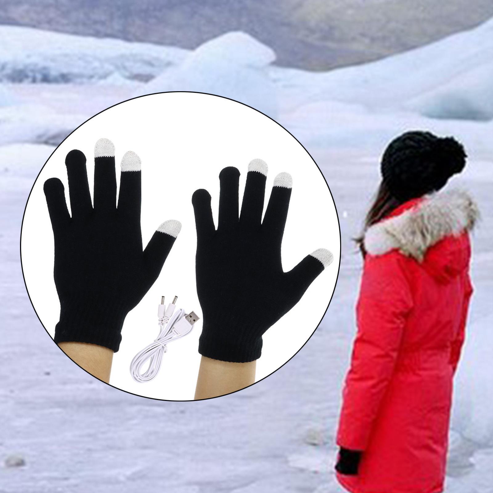 Electric USB Heating Full Hands Sports for Men Winter Gift