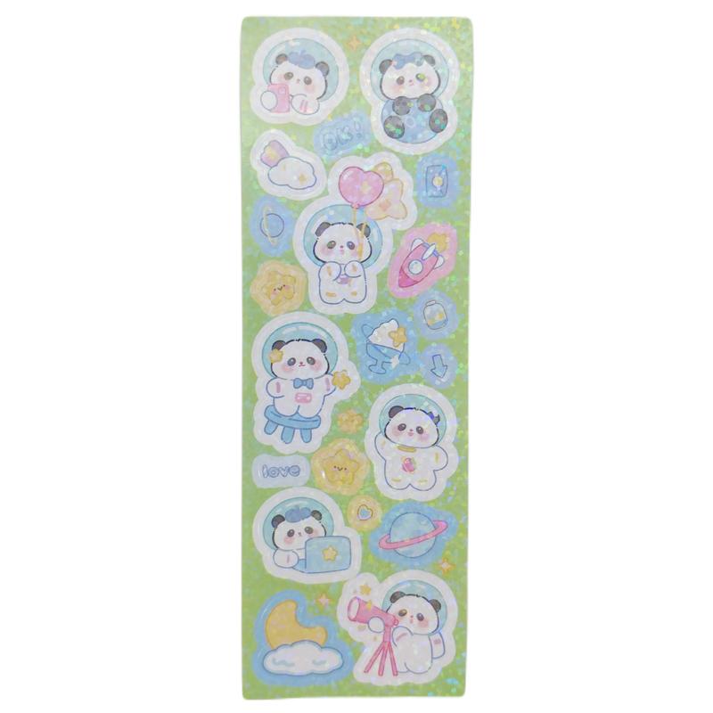 Bộ 10 Tờ Sticker Panda Gấu Trúc - WanLongDa SZ-408