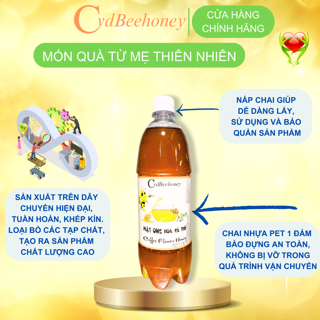 Mật ong hoa cafe 1L Cvdbeehoney