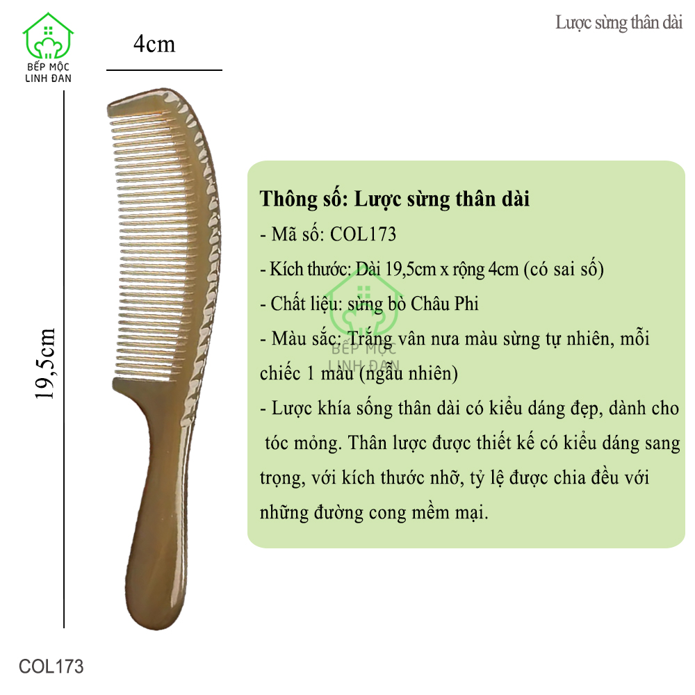 Lược Sừng Xuất Nhật Mẫu Thân Dài Tiện Dụng