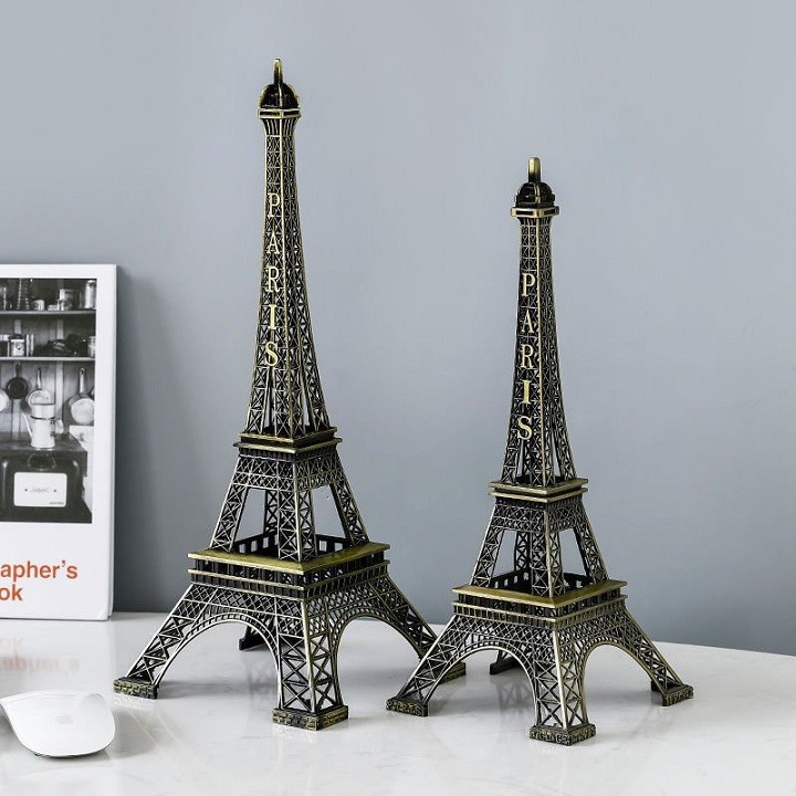 Mô hình tháp Eiffel hợp kim trang trí đẳng cấp, sang trọng - SIZE LỚN CAO 25CM VÀ CAO 32CM