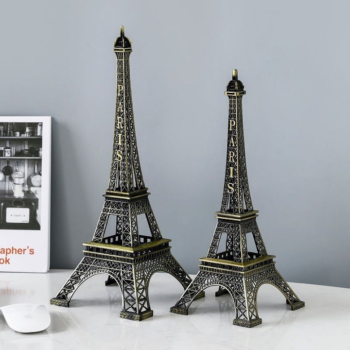 Mô hình tháp Eiffel hợp kim trang trí đẳng cấp, sang trọng - SIZE LỚN CAO 25CM VÀ CAO  32CM