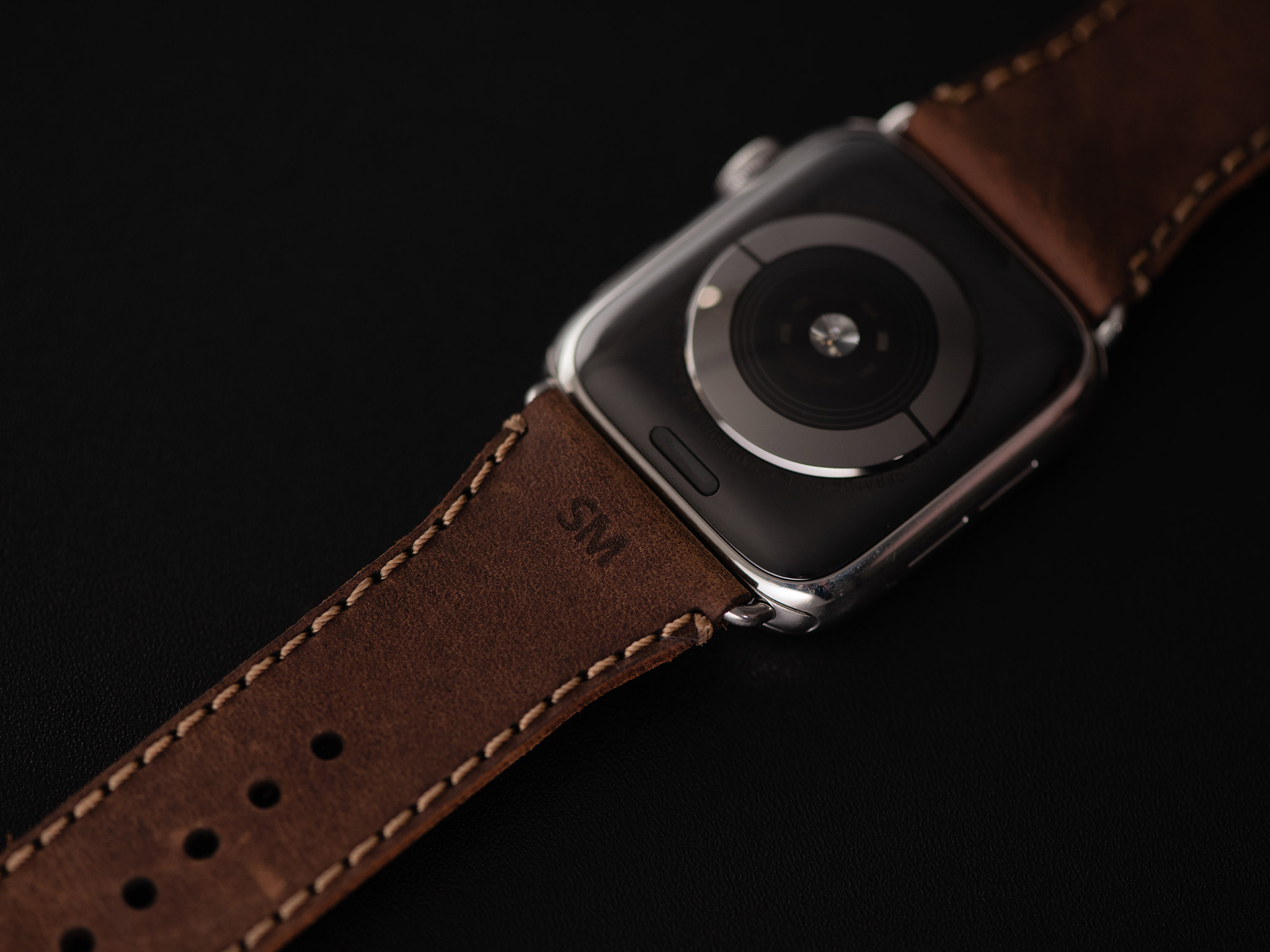 Dây Da Cho Đồng Hồ Apple Watch Sen Sử Dụng Được Dưới Nước- 38/40MM