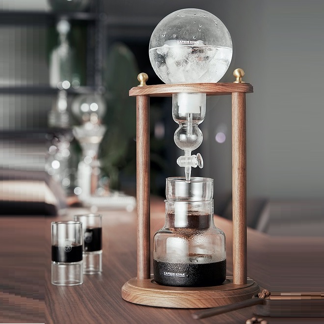 Tháp pha cà phê đá lạnh Cold drip Cafede Kona 600ml khung gỗ