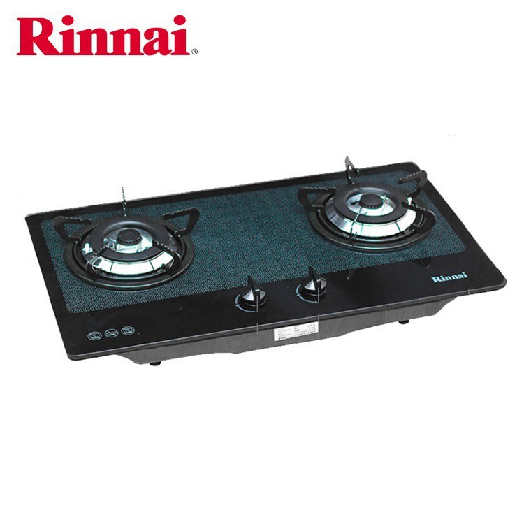 Bếp gas âm Rinnai RVB-2BGN, Chén đồng có đầu hâm, Ngắt gas tự động - Hãng chính hãng