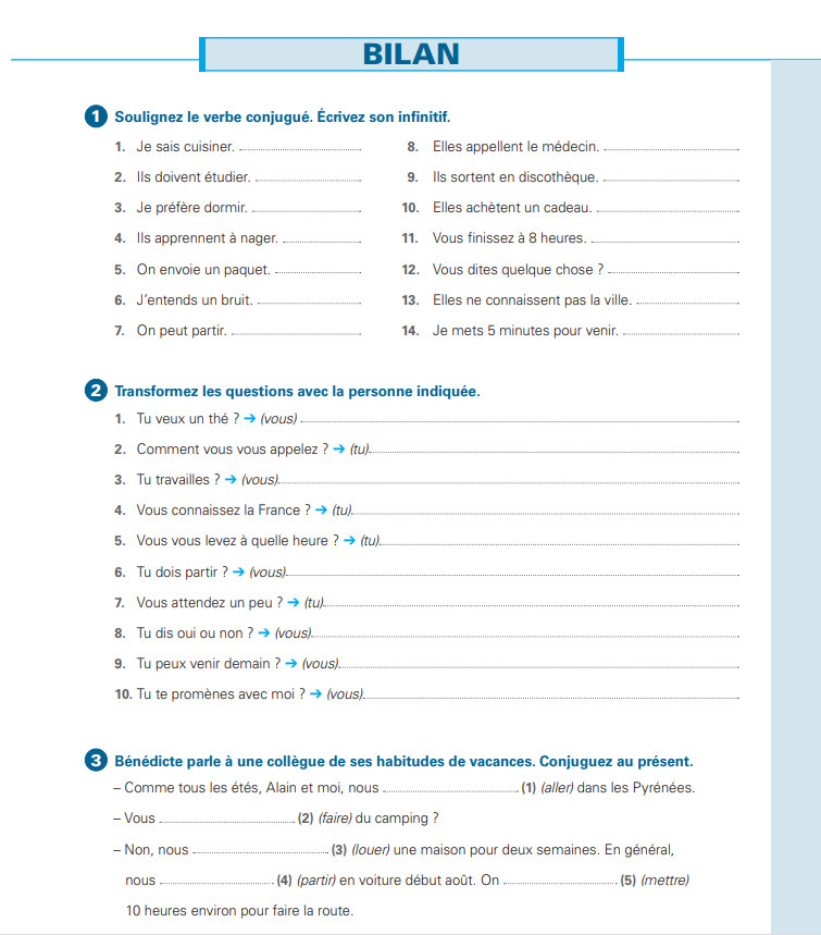 Sách học tiếng Pháp: En Contexte : Exercices de grammaire A1