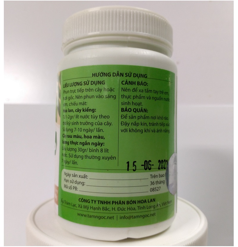 Phân bón hỗn hợp NPK SIAMB 16 NPK 30-10-10, thân cây cao - lá to dài, phân nhánh nhiều 100gr.