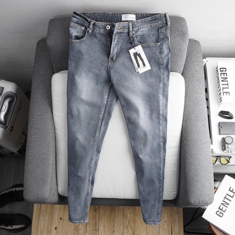 Quần jean nam slimfit cao cấp màu đen thời trang xuất khẩu