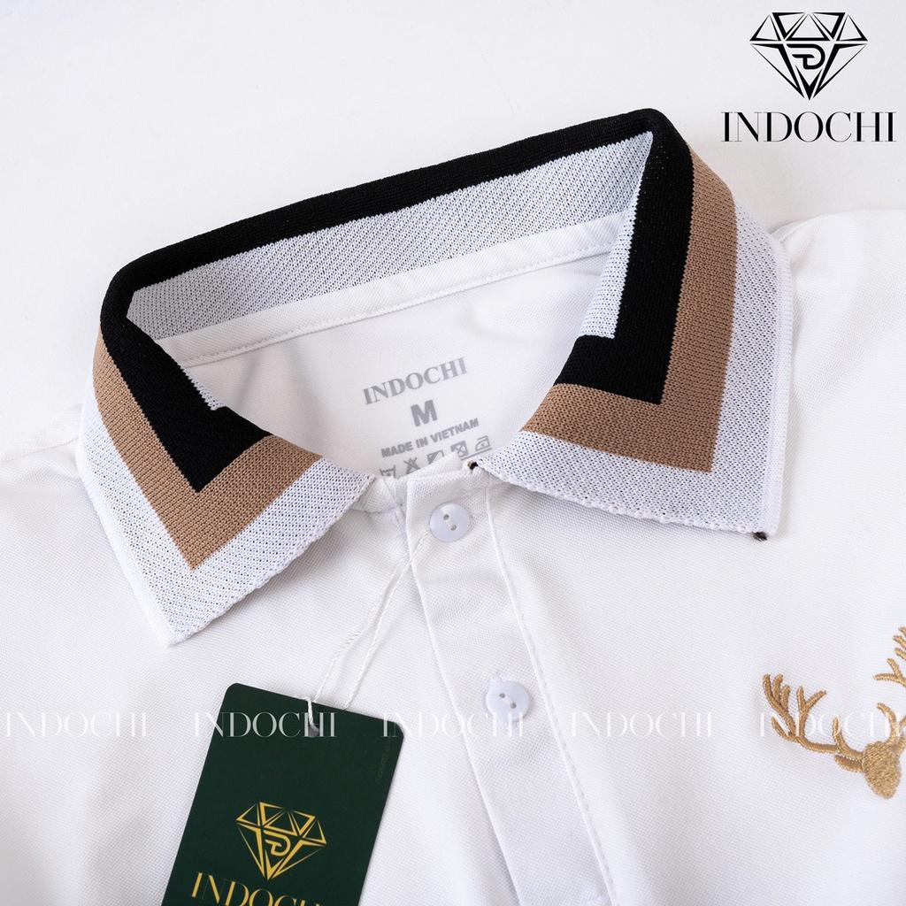 Áo Thun Nam Polo Ngắn Tay Cổ Trụ Vải Polo Co Giãn 4 Chiều Cao Cấp Sang Trọng Và Lịch Lãm