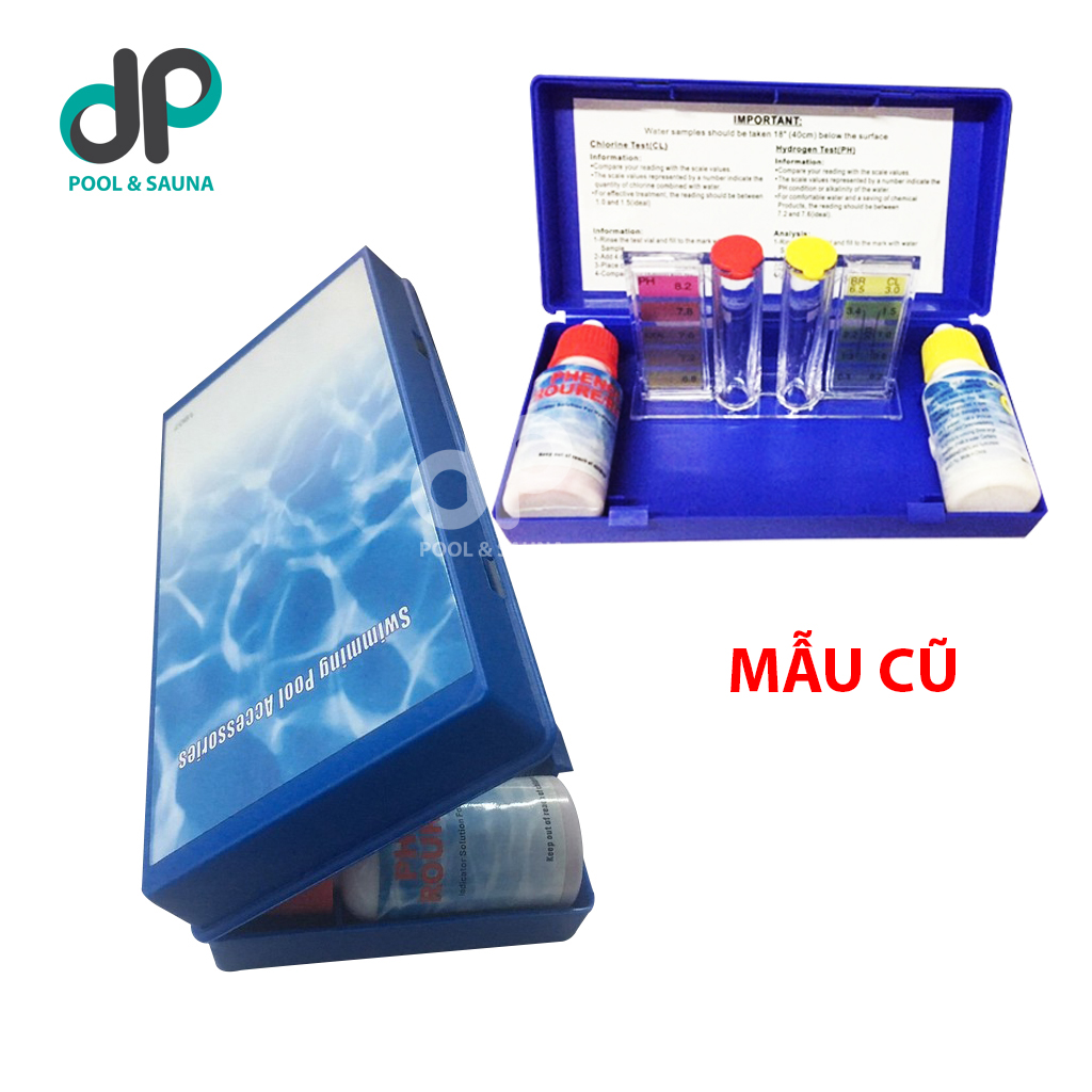 Bộ thử nước hồ bơi 2 trong 1 OTO và PHENOL RED - Basic Test Kit Trousse D'analyse (15ml)