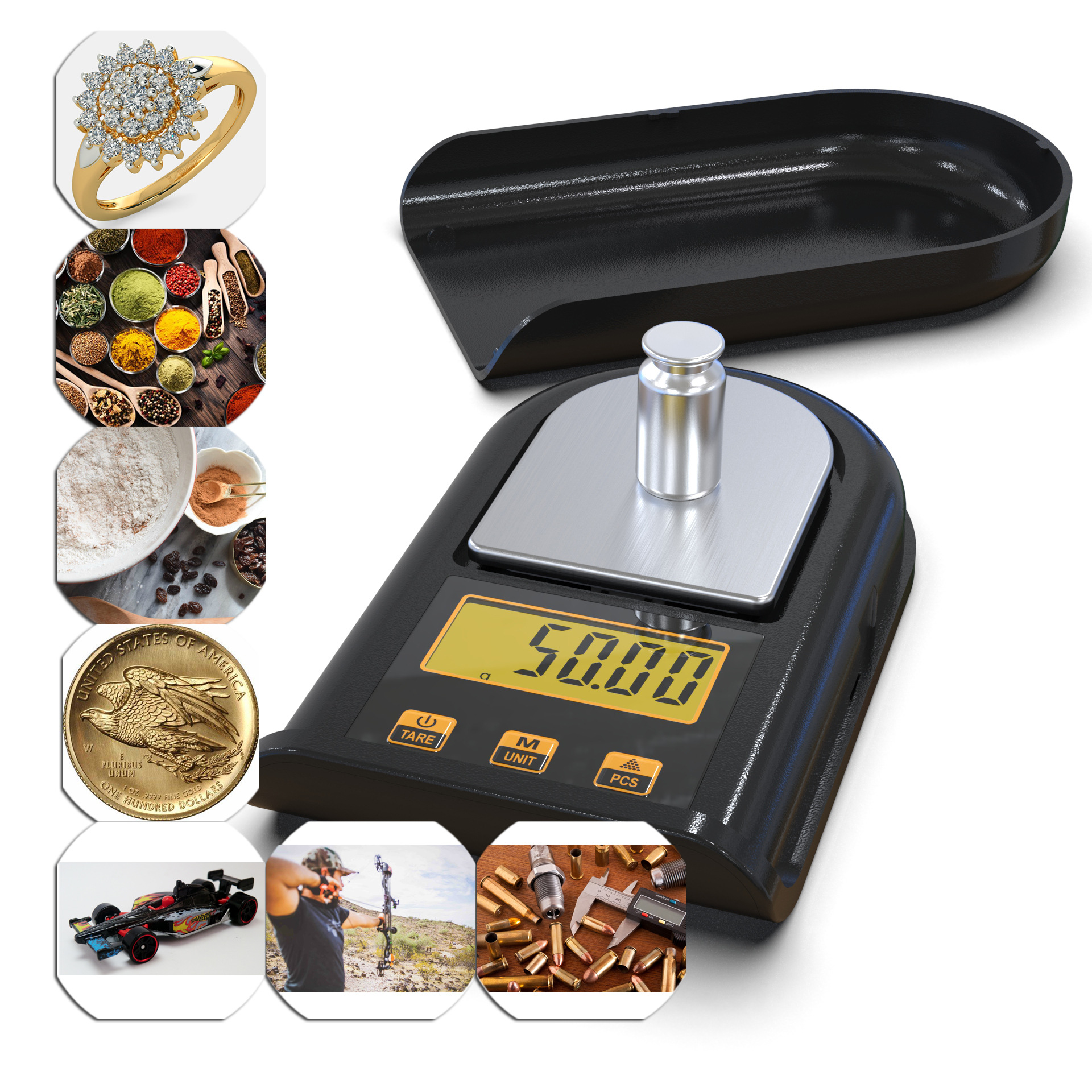 Cân tiểu ly nhà bếp bỏ túi tiện lợi Electronic Kitchen Scale 500g 0.001g