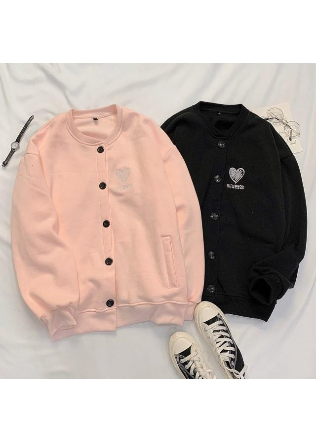Áo Khoác Bomber Trái Tim Unisex