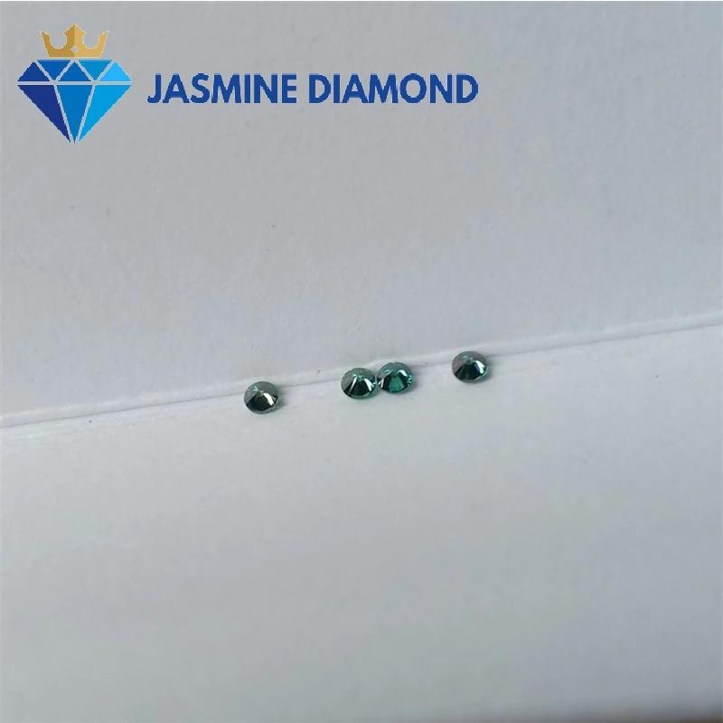 (Size 1.0-1.9 ly) Kim cương nhân tạo Mỹ Moissanite tấm màu xanh lá