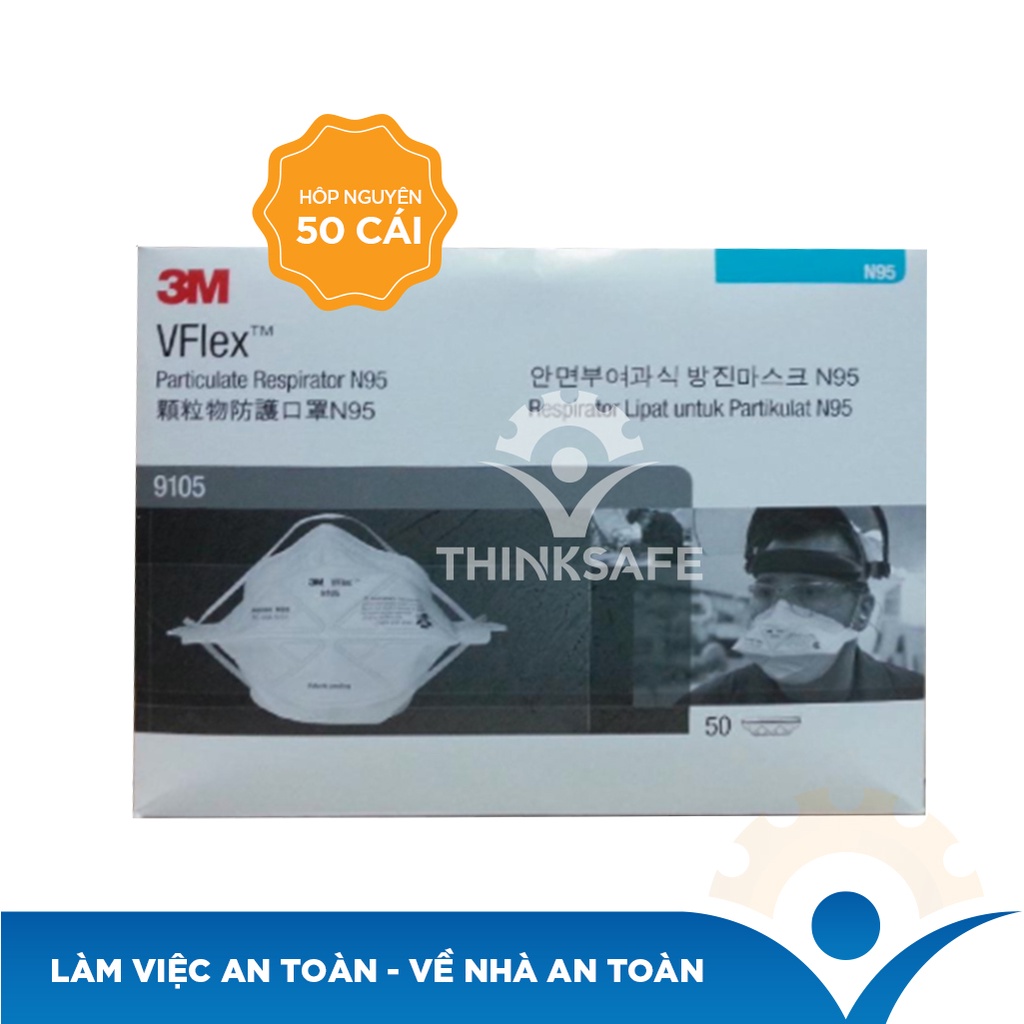 Khẩu trang N95 3M 9105, khẩu trang 3D Mask đạt tiêu chuẩn N95