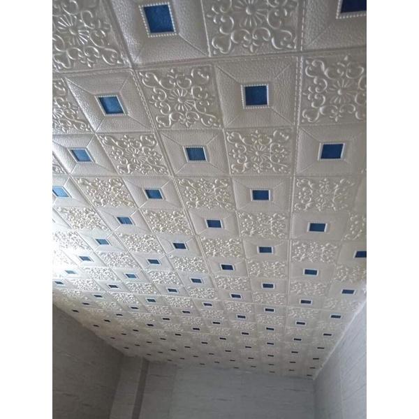 Xốp dán tường giả da hoa văn siêu sang tấm to kích thước 70 x 70 cm