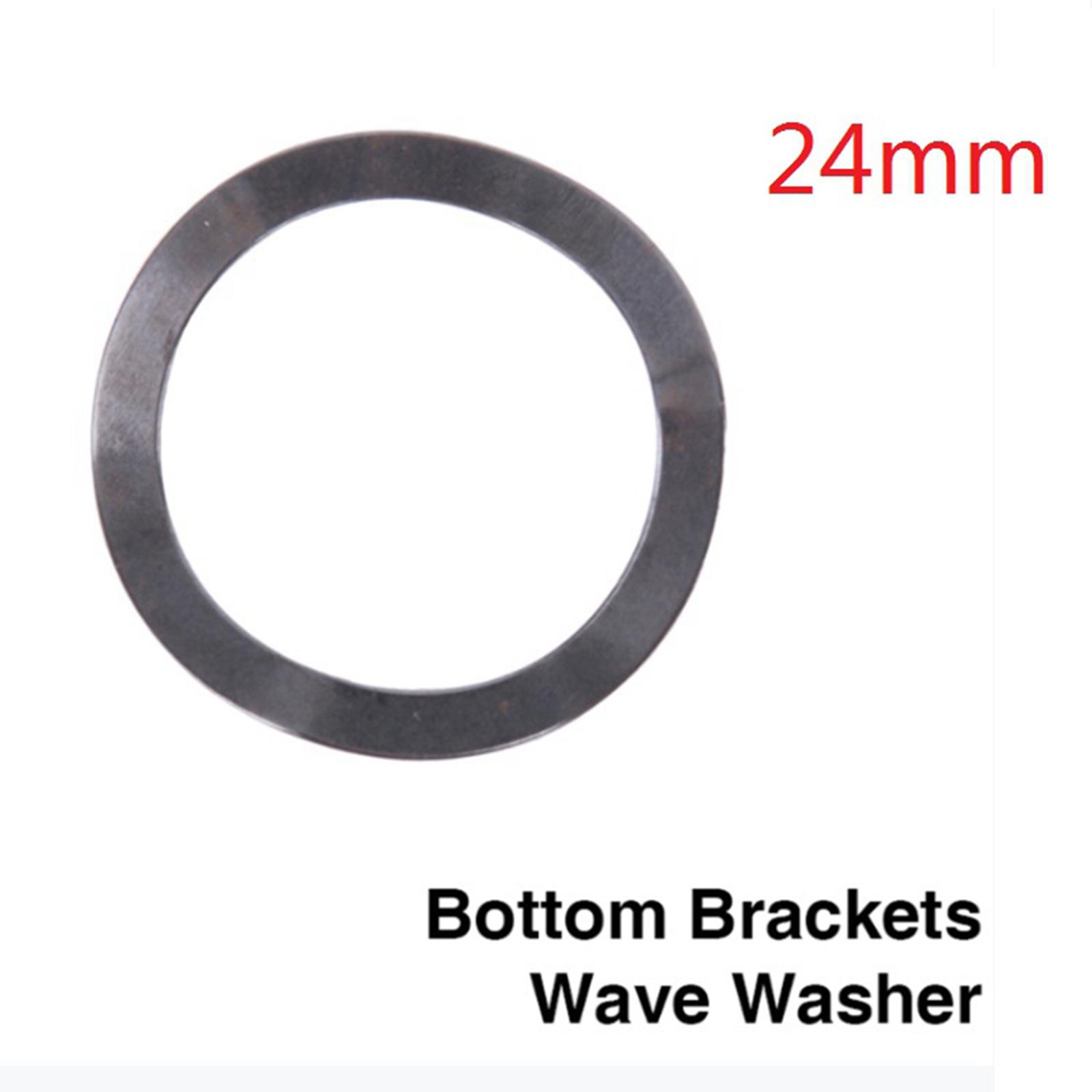 Bike Bottom Bracket Adapter, Small Aluminium Alloy Bearing Bottom Bike Crank Set BB Wave Spring Washer Bicycle Part