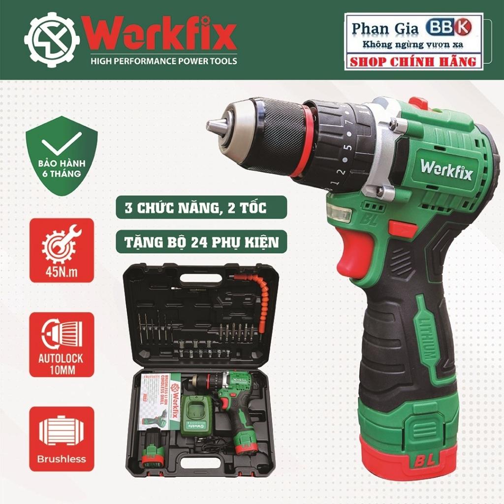 [LOẠI 1] Máy khoan pin Workfix 16.8V-(WF-ID1610BL)- 3 Chức năng - Khoan gỗ, khoan tường