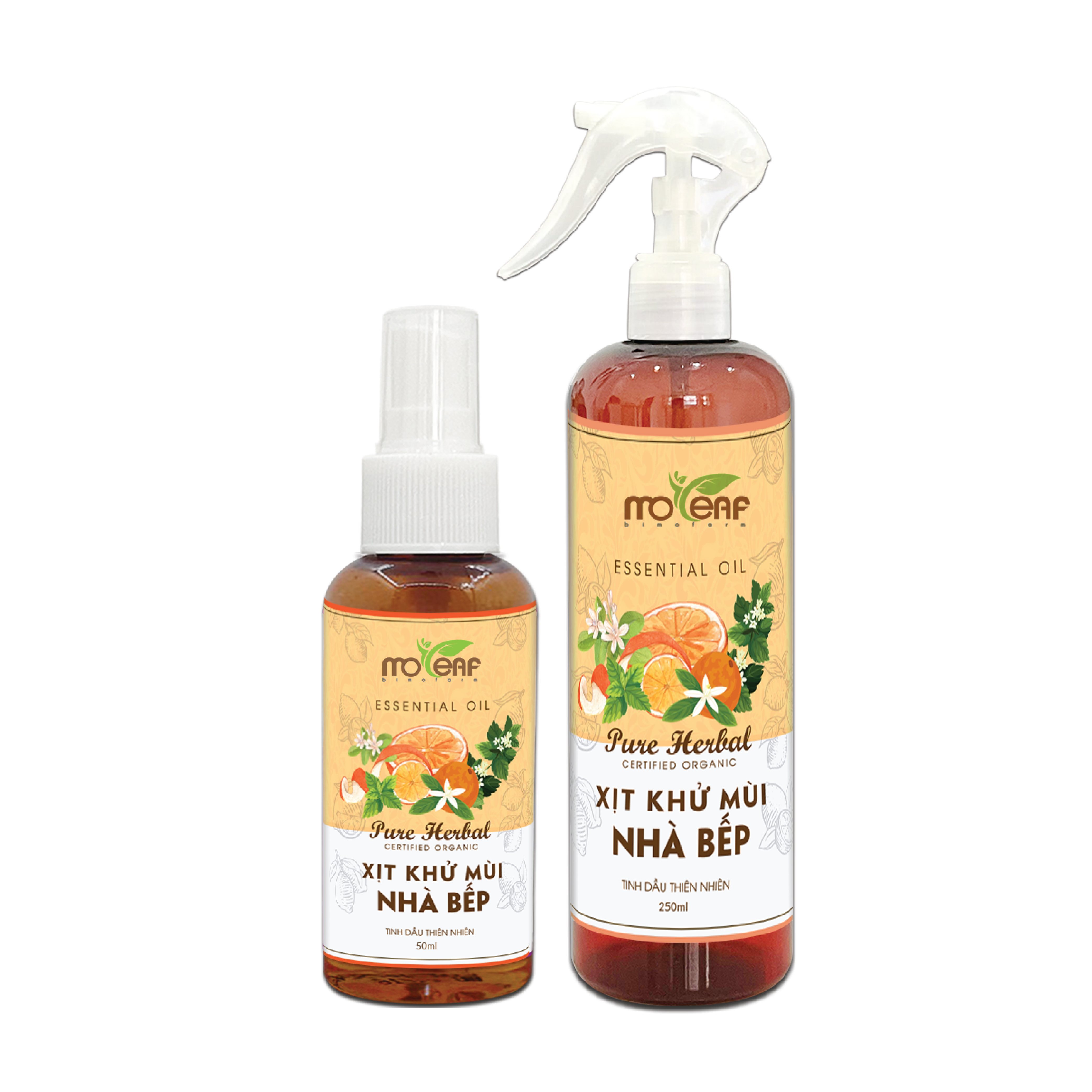 Xịt Khử Mùi Nhà Bếp Moleaf Khử mùi giúp xua đuổi muỗi, côn trùng, kiến, gián, chuột - Khử mùi ẩm mốc, mùi thức ăn giúp nhà bếp luôn có mùi dễ chịu, thoáng mát