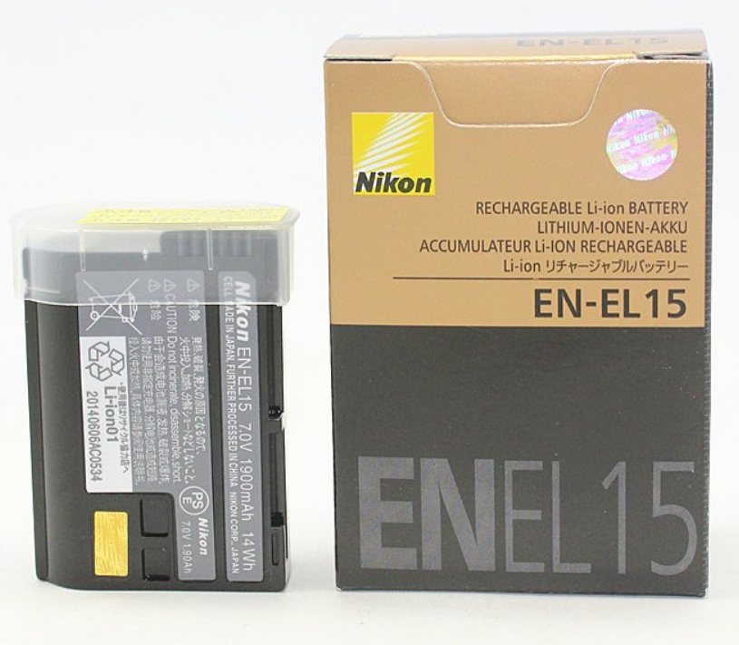 Pin cho Nikon EN-EL15 2550mAh cho Nikon D500 D600 D750 D800 D800E D7000 D7100 D810 D7200E