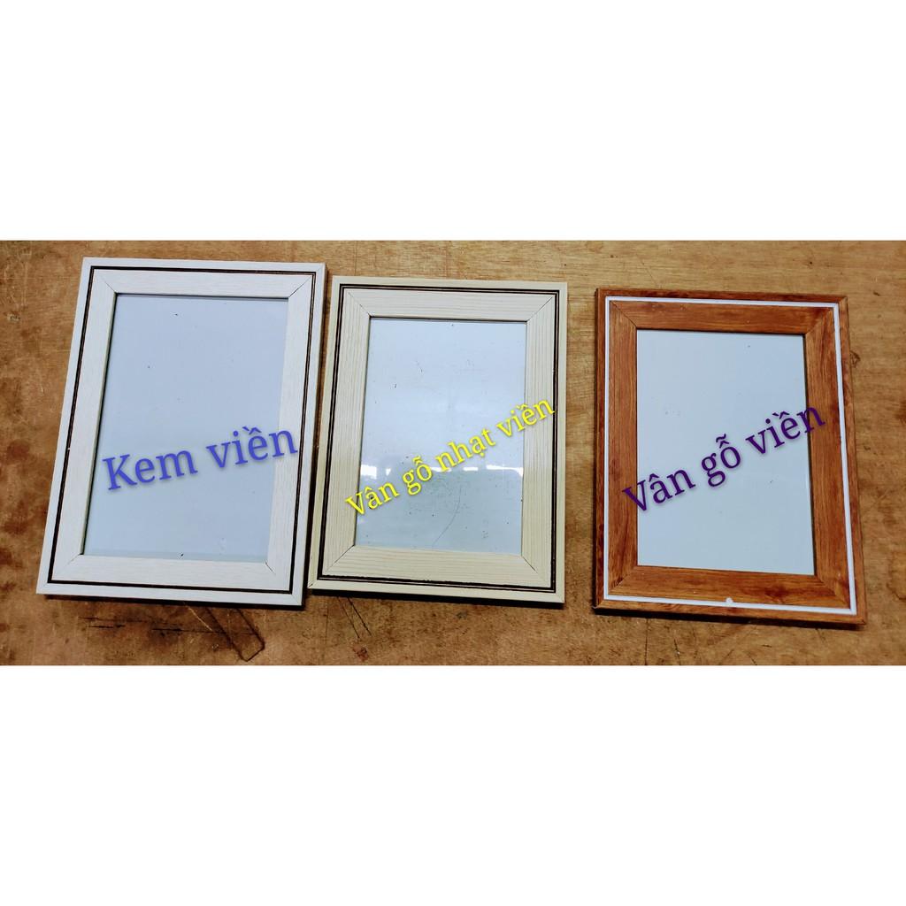 Combo 10 chiếc khung ảnh 13x18cm viền đẹp, mặt bằng mica