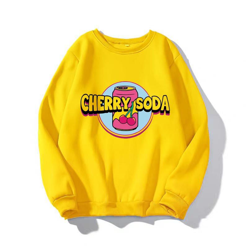 Áo sweater Unisex in Chery Soda