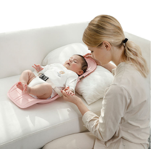 Gối Tựa Cho Bé Bú Kiêm Ru Ngủ 2in1 MAMA BABY - Tặng tấm lót cho bé