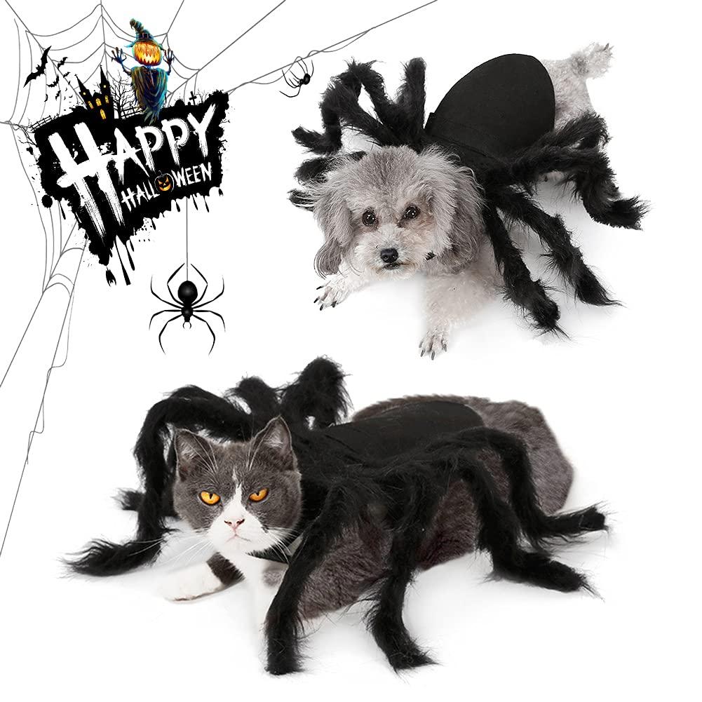 Trang phục chó Halloween Spider, quần áo thú cưng, trang phục cosplay trong hình dạng trò chuyện chó đóng vai trò để  cho bữa tiệc Giáng sinh Halloween