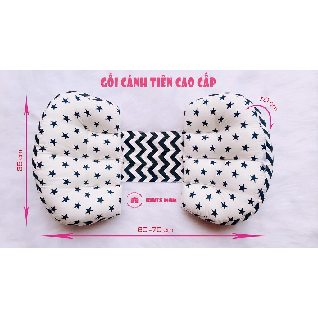 GỐI ĐỠ BỤNG BẦU CÁNH TIÊN CAO CẤP - Điều chỉnh được khoảng cách, vải cotton Hàn Quốc