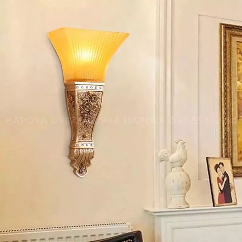 Đèn tường trang trí phòng khách Tân cổ điển - Kèm bóng led