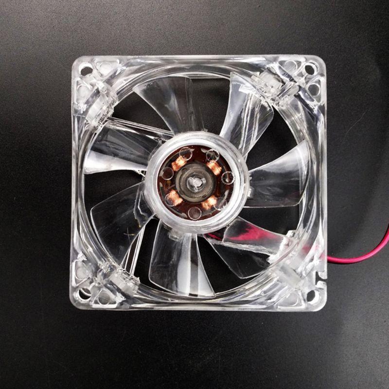 1 Quạt Tản Nhiệt 8cm 12v Có Đèn Led Cho Máy Tính