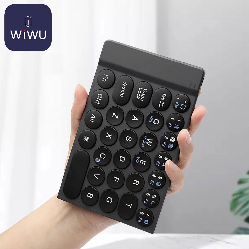 Bàn Phím Không Dây siêu nhạy Wiwu Fold Mini Keyboard FMK-01 Kết Nối blutooth gấp cực gọn -hàng chính hãng 6 tháng BH