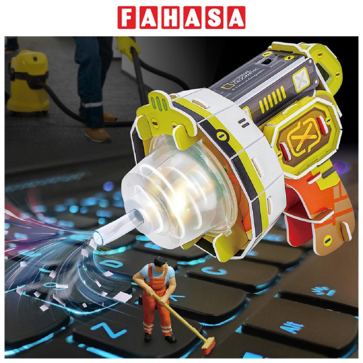 Đồ Chơi Giáo Dục STEAM - Máy Hút Bụi Chạy Pin Tự Chế Nat Geo - National Geographic DS1118h